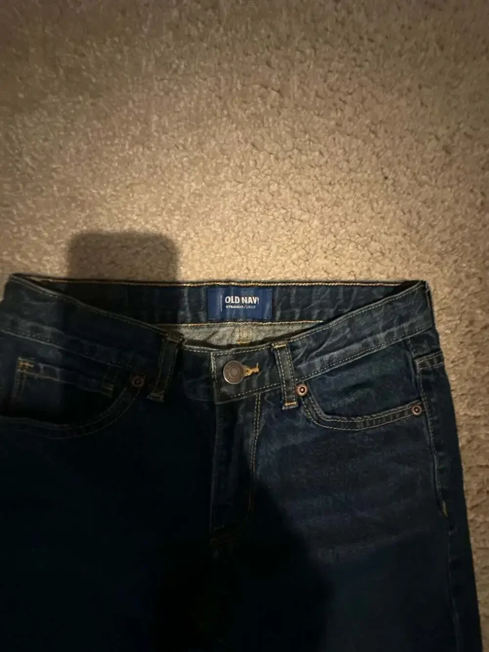 Old Navy Boys Straight Fit Denim Jeans Size 12 Regular